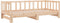 vidaXL - Slaapbank - uitschuifbaar - 2x(80x200) - cm - massief - grenenhout