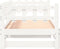 vidaXL - Slaapbank - uitschuifbaar - 2x(80x200) - cm - massief - grenenhout - wit