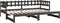 vidaXL - Slaapbank - uitschuifbaar - 2x(80x200) - cm - massief - grenenhout - wit