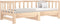 vidaXL - Slaapbank - uitschuifbaar - 2x(80x200) - cm - massief - grenenhout