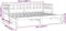 vidaXL - Slaapbank - uitschuifbaar - 2x(80x200) - cm - massief - grenenhout - wit