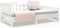 vidaXL - Slaapbank - uitschuifbaar - 2x(80x200) - cm - massief - grenenhout - wit