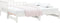 vidaXL - Slaapbank - uitschuifbaar - 2x(80x200) - cm - massief - grenenhout - wit