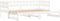 vidaXL - Slaapbank - uitschuifbaar - 2x(80x200) - cm - massief - grenenhout - wit