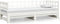 vidaXL - Slaapbank - uitschuifbaar - 2x(80x200) - cm - massief - grenenhout - wit