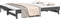 vidaXL - Slaapbank - uitschuifbaar - 2x(80x200) - cm - massief - grenenhout - grijs