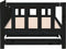 vidaXL - Slaapbank - uitschuifbaar - 2x(80x200) - cm - massief - grenenhout - zwart