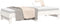 vidaXL - Slaapbank - uitschuifbaar - 2x(80x200) - cm - massief - grenenhout - wit