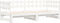 vidaXL - Slaapbank - uitschuifbaar - 2x(80x200) - cm - massief - grenenhout - wit
