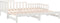 vidaXL - Slaapbank - uitschuifbaar - 2x(80x200) - cm - massief - grenenhout - wit