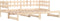 vidaXL - Slaapbank - uitschuifbaar - 2x(80x200) - cm - massief - grenenhout