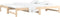 vidaXL - Slaapbank - uitschuifbaar - 2x(90x200) - cm - massief - grenenhout