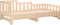 vidaXL - Slaapbank - uitschuifbaar - 2x(90x200) - cm - massief - grenenhout