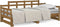 vidaXL - Slaapbank - uitschuifbaar - grenenhout - honingbruin - 2x(90x200) - cm
