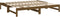 vidaXL - Slaapbank - uitschuifbaar - grenenhout - honingbruin - 2x(90x190) - cm