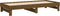 vidaXL - Slaapbank - uitschuifbaar - grenenhout - honingbruin - 2x(90x200) - cm