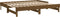 vidaXL - Slaapbank - uitschuifbaar - grenenhout - honingbruin - 2x(90x200) - cm