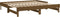 vidaXL - Slaapbank - uitschuifbaar - grenenhout - honingbruin - 2x(90x190) - cm