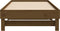 vidaXL - Slaapbank - uitschuifbaar - grenenhout - honingbruin - 2x(90x190) - cm