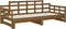 vidaXL - Slaapbank - uitschuifbaar - grenenhout - honingbruin - 2x(90x200) - cm