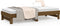 vidaXL - Slaapbank - uitschuifbaar - grenenhout - honingbruin - 2x(90x200) - cm