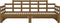 vidaXL - Slaapbank - uitschuifbaar - grenenhout - honingbruin - 2x(90x190) - cm