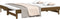 vidaXL - Slaapbank - uitschuifbaar - grenenhout - honingbruin - 2x(100x200) - cm
