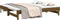 vidaXL - Slaapbank - uitschuifbaar - grenenhout - honingbruin - 2x(90x190) - cm