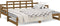 vidaXL - Slaapbank - uitschuifbaar - grenenhout - honingbruin - 2x(90x190) - cm