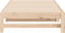 vidaXL - Slaapbank - uitschuifbaar - massief - grenenhout - 2x(75x190) - cm