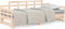 vidaXL - Slaapbank - uitschuifbaar - massief - grenenhout - 2x(80x200) - cm