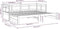 vidaXL - Slaapbank - uitschuifbaar - massief - grenenhout - 2x(80x200) - cm
