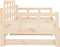 vidaXL - Slaapbank - uitschuifbaar - massief - grenenhout - 2x(80x200) - cm