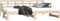 vidaXL - Slaapbank - uitschuifbaar - massief - grenenhout - 2x(80x200) - cm
