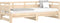 vidaXL - Slaapbank - uitschuifbaar - massief - grenenhout - 2x(80x200) - cm
