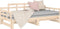 vidaXL - Slaapbank - uitschuifbaar - massief - grenenhout - 2x(80x200) - cm