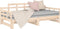 vidaXL - Slaapbank - uitschuifbaar - massief - grenenhout - 2x(90x190) - cm