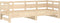 vidaXL - Slaapbank - uitschuifbaar - massief - grenenhout - 2x(90x190) - cm