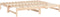 vidaXL - Slaapbank - uitschuifbaar - massief - grenenhout - 2x(90x190) - cm