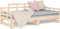 vidaXL - Slaapbank - uitschuifbaar - massief - grenenhout - 2x(90x190) - cm