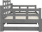 vidaXL - Slaapbank - uitschuifbaar - massief - grenenhout - 2x(90x190) - cm