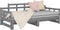 vidaXL - Slaapbank - uitschuifbaar - massief - grenenhout - 2x(90x190) - cm