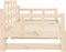 vidaXL - Slaapbank - uitschuifbaar - massief - grenenhout - 2x(90x190) - cm