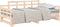 vidaXL - Slaapbank - uitschuifbaar - massief - grenenhout - 2x(90x190) - cm