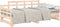 vidaXL - Slaapbank - uitschuifbaar - massief - grenenhout - 2x(90x190) - cm