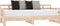 vidaXL - Slaapbank - uitschuifbaar - massief - grenenhout - 2x(90x190) - cm