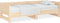 vidaXL - Slaapbank - uitschuifbaar - massief - grenenhout - 2x(90x200) - cm