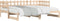 vidaXL - Slaapbank - uitschuifbaar - massief - grenenhout - 2x(90x200) - cm