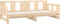 vidaXL - Slaapbank - uitschuifbaar - massief - grenenhout - 2x(90x200) - cm