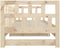 vidaXL - Slaapbank - uitschuifbaar - massief - grenenhout - 2x(90x200) - cm